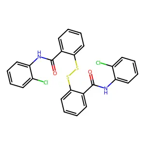 2,2-二硫代双[N-(2-氯苯基)苯甲酰胺] structure