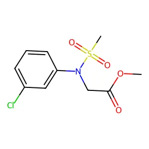 Methyl N-(3-chlorophenyl)-N-(methylsulfonyl)glycinate structure