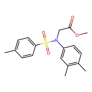 Methyl N-(3,4-dimethylphenyl)-N-[(4-methylphenyl)sulfonyl]glycinate structure