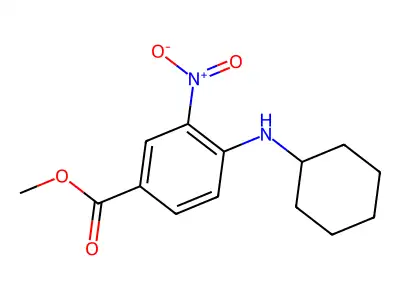 Methyl 4-(cyclohexylamino)-3-nitrobenzoate structure