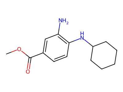 Methyl 3-amino-4-(cyclohexylamino)benzoate structure