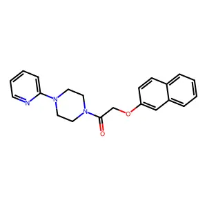 2-Naphthalen-2-yloxy-1-(4-pyridin-2-ylpiperazin-1-yl)ethanone structure