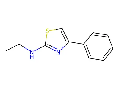 N-乙基-4-苯基噻唑-2-胺 structure