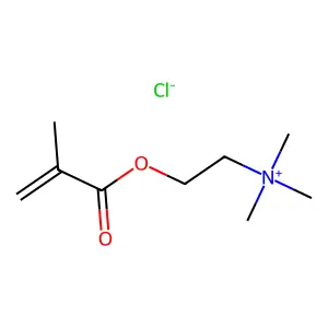 (2-(Methacryloyloxy)ethyl)trimethylammonium chloride structure