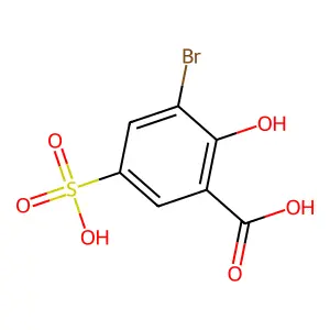 3-溴-2-羟基-5-磺基苯甲酸 structure