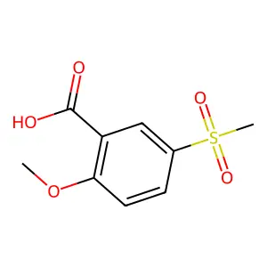 5-甲磺酰基邻茴香酸 structure