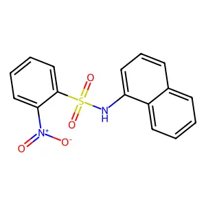 N-(1-萘基)-2-硝基苯磺酰胺 structure