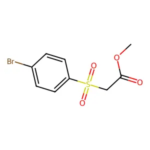 Methyl 2-((4-bromophenyl)sulfonyl)acetate structure