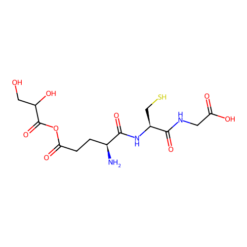 S-Glyceroylglutathione structure