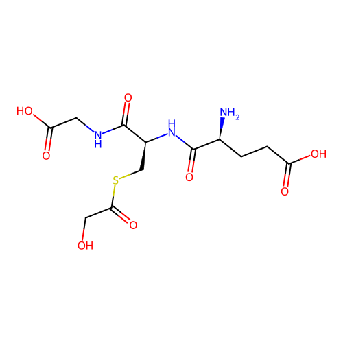 S-Glycolylglutathione structure