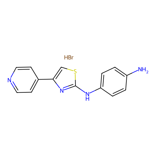 N-(4-Pyridin-4-YL-1,3-thiazol-2-YL)benzene-1,4-diamine hydrobromide structure