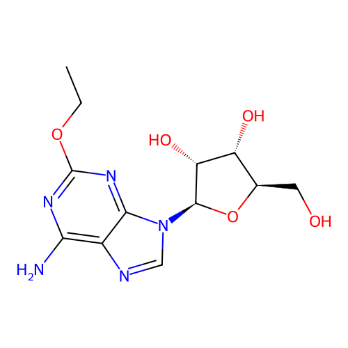 2-Ethoxyadenosine structure