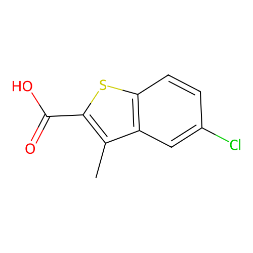 5-Chloro-3-methyl-1-benzothiophene-2-carboxylic acid structure