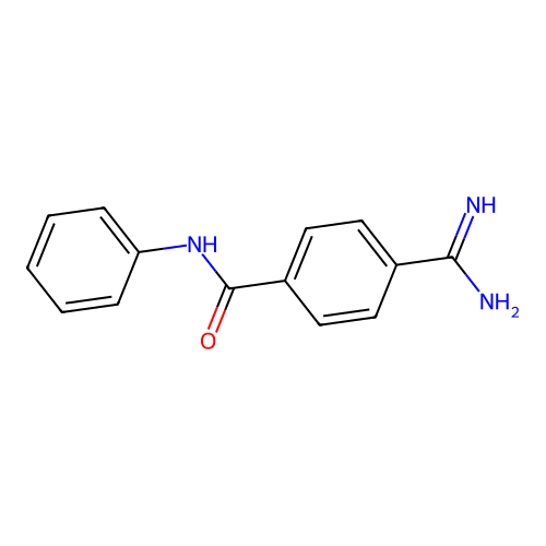 4-Amidinobenzoic acid anilide structure