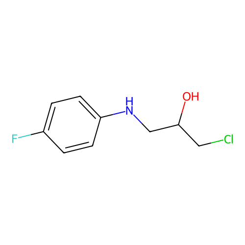 1-Chloro-3-(4-fluoroanilino)propan-2-ol structure