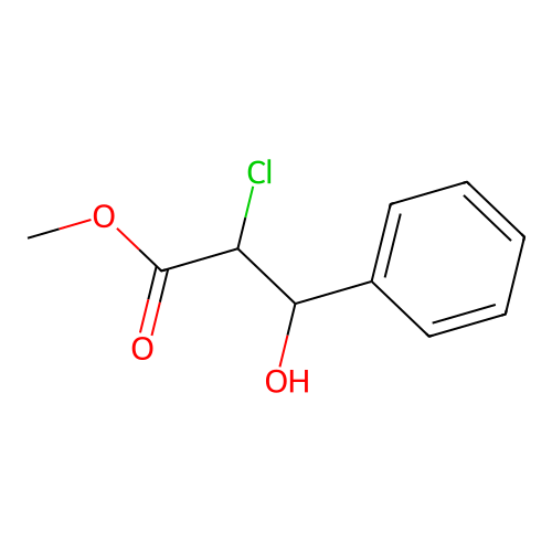 Methyl 2-chloro-3-hydroxy-3-phenylpropanoate structure