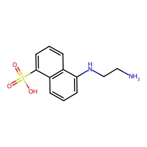 5-(2-氨基乙胺)-1-萘磺酸 structure