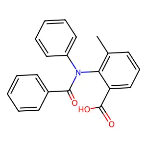 2-(N-苯甲酰苯氨基)-3-甲基苯甲酸 structure