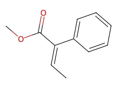 Methyl 2-phenyl-but-2-enoate structure