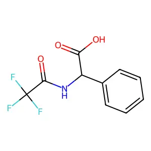 (2R)-2-phenyl-2-(trifluoroacetamido)acetic acid structure