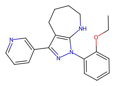 1-(2-Ethoxyphenyl)-3-(pyridin-3-yl)-1,2,4,5,6,7-hexahydropyrazolo[3,4-b]azepine structure