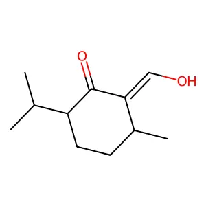 2-(Hydroxymethylidene)-3-methyl-6-propan-2-ylcyclohexan-1-one structure