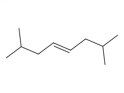 (E)-2,7-Dimethyl-4-octene structure