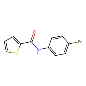 N-(4-bromophenyl)thiophene-2-carboxamide structure