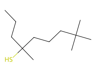 4,8,8-Trimethylnonane-4-thiol structure