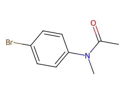 N-(4-bromophenyl)-N-methylacetamide structure