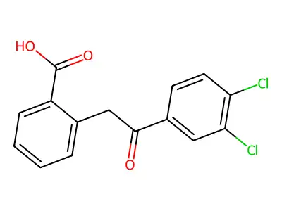 o-Toluic acid, alpha-(3,4-dichlorobenzoyl)- structure