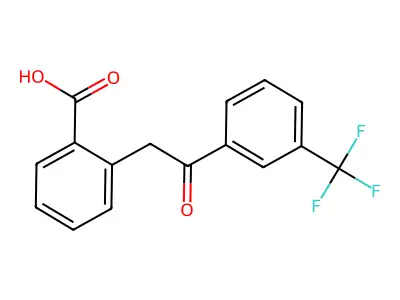 o-Toluic acid, alpha-(3-(trifluoromethyl)benzoyl)- structure