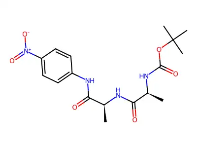 2-[(tert-butoxy)carbonylamino]-N-{[N-(4-nitrophenyl)carbamoyl]ethyl}propanamid e structure