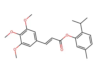 Thymol trimethoxycinnamate structure