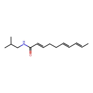 N-(2-Methylpropyl)-2,6,8-decatrienamide structure