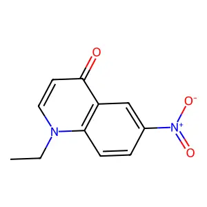 1-Ethyl-6-nitroquinolin-4-one structure