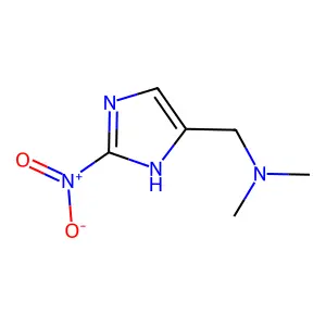 dimethyl-(2-nitro-1H-imidazol-4-ylmethyl)-amine structure