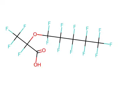 2,3,3,3-tetrafluoro-2-(1,1,2,2,3,3,4,4,5,5,5-undecafluoropentoxy)propanoic Acid structure