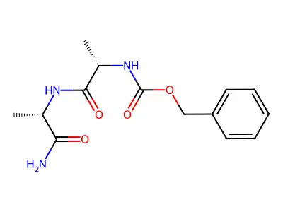 benzyl N-[1-[(1-amino-1-oxopropan-2-yl)amino]-1-oxopropan-2-yl]carbamate structure
