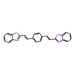 Benzoxazole, 2,2'-(1,4-phenylenedi-2,1-ethenediyl)bis- structure
