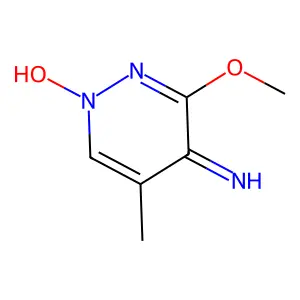1-Hydroxy-3-methoxy-5-methylpyridazin-4-imine structure