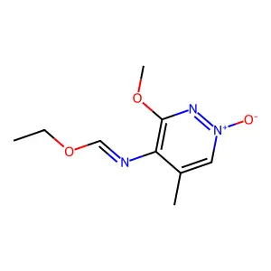 Ethyl (3-methoxy-5-methyl-1-oxo-1lambda~5~-pyridazin-4-yl)methanimidate structure