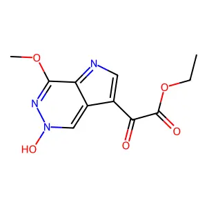 Ethyl (5-hydroxy-7-methoxy-5H-pyrrolo[2,3-d]pyridazin-3-yl)(oxo)acetate structure