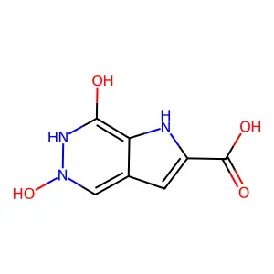 5,7-Dihydroxy-1,6-dihydropyrrolo[2,3-d]pyridazine-2-carboxylic acid structure