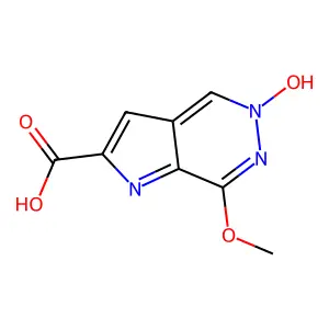 5-Hydroxy-7-methoxy-5H-pyrrolo[2,3-d]pyridazine-2-carboxylic acid structure