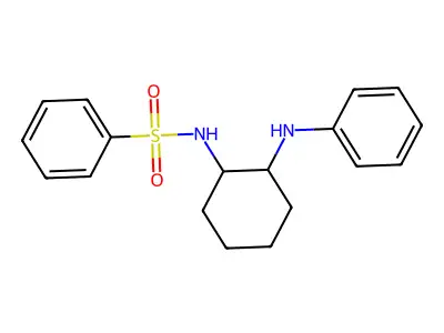 N-(2-anilinocyclohexyl)benzenesulfonamide structure