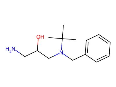 1-Amino-3-[(1,1-dimethylethyl)(phenylmethyl)amino]propan-2-OL structure