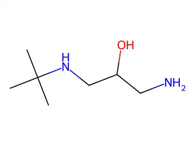 1-Amino-3-((1,1-dimethylethyl)amino)propan-2-ol structure