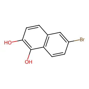 6-Bromonaphthalene-1,2-diol structure