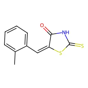 (E)-2-Mercapto-5-(2-methylbenzylidene)thiazol-4(5H)-one structure
